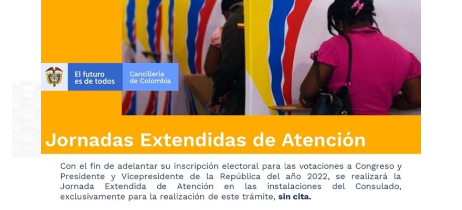 Jornada extendida para inscripción electoral en el Consulado de Colombia en Tel Aviv el próximo 12 de enero