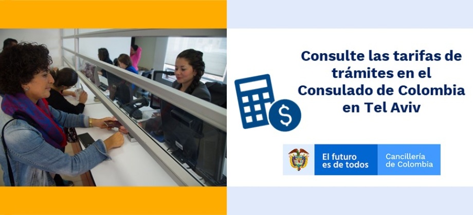 Consulte las tarifas de trámites en el Consulado de Colombia 