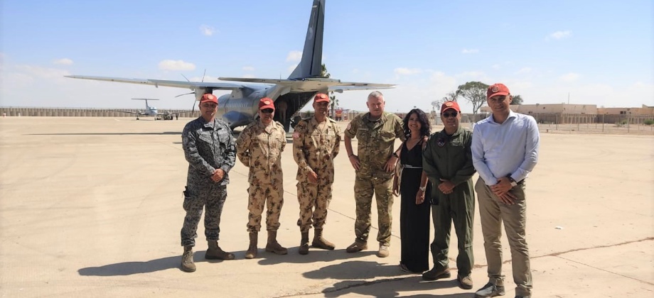 Embajadora Margarita Manjarrez destaca la labor del Batallón Colombia No.3 en Campo Norte en la Península del Sinaí, Egipto