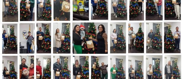 Consulado de Colombia en Tel Aviv entregó un total de 90 anchetas navideñas a familias colombianas